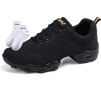 RHSMQ Scarpe da Ballo da Uomo, Scarpe da Ballo Sportivo Casual, Adulto da Uomo Intrecciata Intrecciata Intrecciata Morbida Fitness Fitness Quattro Stagioni Scarpe da Ballo(40, Black)