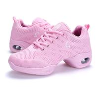 RHSMQ Scarpe da Ballo Professionale Jazz Dance Ghost Scarpe da Ballo, Sport da Donna Danza Hip-Hop Scarpe Traspiranti, Modern Sports Fashion Four Seasons Comfortai Comodi Scarpe Casual(39, Pink)