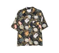 Rhude - Camicia con Collo a Tacca e Stampa Grafica - - Shirts - Uomo - Multicolore - M