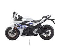 RHUIMEI For 1/12 Black Knight GSX250R Modello Di Moto In Lega Sterzo Multi-funzione For Bambini Collezione Di Giocattoli In Metallo Ornamenti Raffinato(White)
