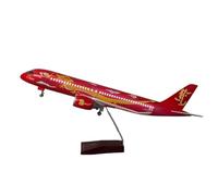 RHUIMEI Per 47 centimetri C919 Modello Di Aeromobile Con Ruote E Luci 2024 Anno Del Drago Commemorativo Dipinto Simulazione Aerei Modello Collezione Ornamenti squisiti