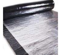 RHUIRKF Membrana Bituminoso per Riparazioni Tetto, Guaina Bituminosa Ardesiata Autoadesivo Impermeabile, Nastro Rotolo Bituminoso di Alluminio per Perdite Tetti, Fessurazioni Superficiali(30x300cm)