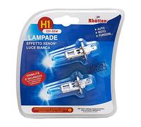 Rhutten, Lampadine Effetto Xenon H1 2V 55W, Luce Bianca, Omologate ECE-R37, Auto, Moto e Furgoni, 2pz