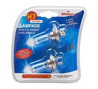 Rhutten, Lampadine Effetto Xenon H7 12V 55W, Luce Bianca, Omologate ECE-R37, Auto, Moto e Furgoni, 2pz