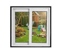 RHVOVNVOM 1 pz Larghezza 100/180/200 cm Nero Finestra Schermo Maglia Kit Hook Loop Installare Fine Anti-Zanzara Net Rimovibile Riutilizzabile for La Casa(Width 200cm,Height 190cm)