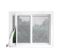 RHVOVNVOM 1pc Larghezza 180/200/220cm Maglia Bianca for finestre con zanzariere autoadesive Cerniera for Tende Anti-Porta for Windows(Width 200cm,Height 80cm)