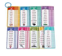 Rhyme flipe Books - 16,7 cm, gioco di parole visive, confortevole, lunga durata Parola visiva, vocabolario flash card per casa, asilo, asilo