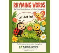 Rhyming Words Workbook for Kids: Bug Theme Phonics Activities for PreK and Kindergarten, Ages 3 to 6, Recognize and Write 44 Rhyming Words Across 11 Word Families