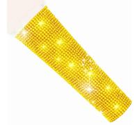 RhymKawa B58 - Manicotto dorato per microfono compatibile con microfono cablato Shure SM58LC, sostituzione della copertura Beta 58a, strass brillanti su tour e programmi TV (microfono non incluso)