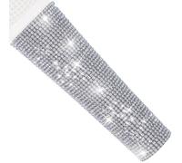 RhymKawa B58 - Maniglia di ricambio per microfono, adatta per la maggior parte dei microfoni vocali cablati e SM58LC, Beta 58A, copertura con strass brillanti per tour e programmi TV (microfono non