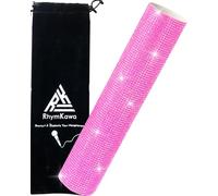 RhymKawa Copertura per microfono senza fili con strass, universale, per trasmettitori cordless Beta 58A, SM58, Beta 87, PG58, per feste, matrimoni, palcoscenico, spettacoli dal vivo, colore: rosa