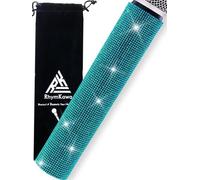 RhymKawa Custodia per microfono blu cristallo adatta per microfono wireless Shure SLX2, BLX2 / SM58, BETA58, BETA87, BETA83, PG58 Crystal, unico cordless palmare brillante su tour e programmi TV