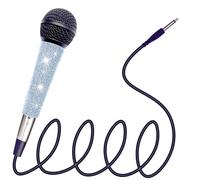 RhymKawa Microfono vocale 58 con cavo XLR, corpo in pressofusione nera e manico in argento brillante per KTV, canto, DJ, chiesa, presentazione, registrazione