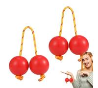 Rhythm African Shaker - Strumento musicale Kashaka Ballo Rattle, palline a percussione a mano da 2 paia | Music Egg Double Gurd per feste, matrimoni, spettacoli