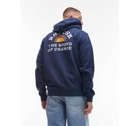 Rhythm - Awake - Felpa color blu navy con cappuccio e stampa sul retro XS