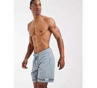 Rhythm - Boxer aderenti blu minerale a righe W32