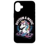 Rhythm & Magic Unicorno Dj Animale Custodia per iPhone 16 Plus
