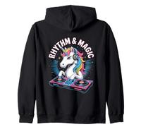 Rhythm & Magic Unicorno Dj Animale Felpa con Cappuccio