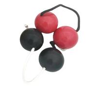 Rhythm Sandball - 2 pezzi Shakers in legno Rithmic Kashaka Sand Ball | Strumento a sfera a percussione con lunghezza del cavo regolabile | Giocattolo musicale portatile per la lezione di musica per l'