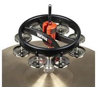 Rhythm Tech - Tamburello a mezzaluna Hat Trick leggero con cimbalini in nichel