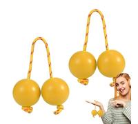 Rhythmic Ball Kashaka Instrument, 1.97 inches African Shaker Music Tool, 2 Pairs of ABS Hand Percussion Balls, Double Gourd Music Egg for Parties, Weddings, and Shows.