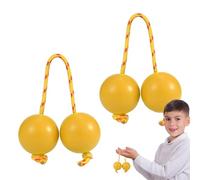 Rhythmic Ball Kashaka Instrument, African Shaker Musical Instrument, 2 Pair ABS Hand Percussion Balls, Double Gourd Music Egg, Ideal for Parties, Weddings, Shows, 1.97 inches