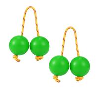 Rhythmic Ball Kashaka Instrument, African Shaker Musical Instrument, 2 Pair ABS Hand Percussion Balls, Double Gourd Music Egg, Ideal for Parties, Weddings, Shows, 1.97 inches