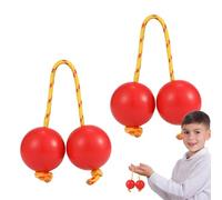 Rhythmic Ball Kashaka Instrument, African Shaker Musical Instrument, 2 Pair ABS Hand Percussion Balls, Double Gourd Music Egg, Ideal for Parties, Weddings, Shows, 1.97 inch