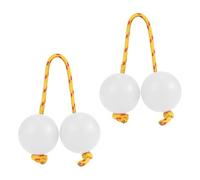 Rhythmic Ball Kashaka Instrument, African Shaker Musical Instrument, 2 Pairs Abs Hand Percussion Balls, Vibrant Music Egg Double Gourd for Parties, Weddings, and Shows