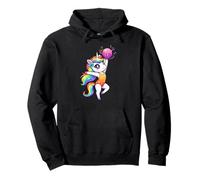 Rhythmic Ball Unicorn Gymnast Dancer Magical Rainbow Girls Felpa con Cappuccio