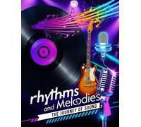 Rhytms and Meloodies: The Journey of Sounds, 60 pages, Music notebook for students, Blank staff for composition, Music writing