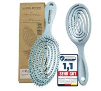 Ri|Do Systems Spazzola capelli senza strappi - [TESTO MOLTO BUONO] - Spazzola districante e spazzola detangler per donne, uomini e bambini, per ricci, capelli bagnati, lunghi e fini