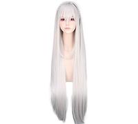 Ri: La vita in un mondo diverso da Zero Emilia Parrucca lunga Costume cosplay Resistente al calore Capelli sintetici Parrucche da donna