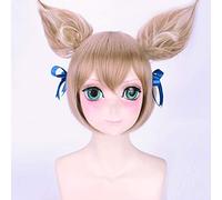 Ri: La vita in un mondo diverso da zero Parrucca cosplay corta Kara Hajimeru Isekai Seikatsu Felix Argyle Anime Parrucca e orecchie sintetiche per capelli