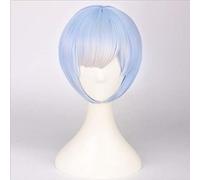 Ri: La vita in un mondo diverso da Zero Parrucca cosplay Ram Rem graduata per le donne Parrucca corta dritta rosa blu rosa Anime Rem