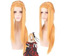 Ri: La vita in un mondo diverso da Zero Priscilla Barielle Parrucche Cosplay diritte lunghe 80 cm per donna Parrucca per capelli finti femminili Giallo