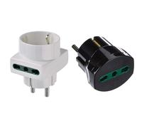 RI325B Adattatore multiplo SICURY 250 V spina 16A combinata standard DE e FR &