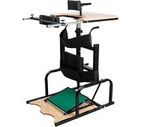 Riabilitazione Standing Frame, Attrezzature per La Riabilitazione degli Arti Inferiori in Piedi, Deambulatori in Piedi per Disabili, Stroke Emiplegia Rehabilitation Training, Black