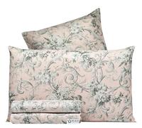 Riad Arredo Set Completo Letto in 100% Cotone Morbido - Completo Letto Lenzuola Sotto con Elastico Perimetrale | Lenzuola da Sopra | 2 federe (Atene Pink Sand, Matrimoniale)