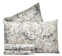 Riad Arredo Set Completo Letto in 100% Cotone Morbido - Completo Letto Lenzuola Sotto con Elastico Perimetrale | Lenzuola da Sopra | 2 federe (Atene Ecrù, Matrimoniale)