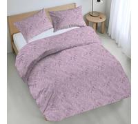 Riad Arredo Set Copripiumino Morbido 100% Puro Cotone Italiano - Parure Sacco Piumino con Federe Made in Italy (Bali Rosa, Matrimoniale 250x240 + 2 federe 52x82)