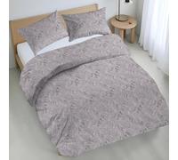 Riad Arredo Set Copripiumino Morbido 100% Puro Cotone Italiano - Parure Sacco Piumino con Federe Made in Italy (Bali Tortora, Piazza e Mezzo 200x240 + 1 federa 52x82)