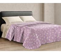 Riad Arredo Trapuntino Matrimoniale Primaverile Estivo Morbida Microfibra 250x250 cm - Copriletto Trapuntato Leggero Delicato Traspirante Anallergico - Margherite Rosa