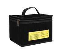 Riaisttd Batteria per stoccaggio bag, L-Capacity Flame-Resistant Organizer, Electrical Equipment Safety Case, Size About 21,5 x 14,5 x 16,5 cm, Ideal for Household Batterie and Rc Models Weight 150 g