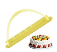 Riaisttd Cake Arc Ruler, Fondant Cake Tool, Curved Baking Tools 6,89 pollici, Cream, and Candy Decoration, Ideal for Beginners, Enthusiasts, Professional Home Bakers, Blue, Pink, Yellow