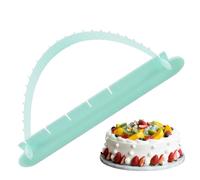 Riaisttd Cake Arc Ruler, Fondant Cake Tool, Curved Baking Tools 6,89 pollici, Cream, and Candy Decoration, Ideal for Beginners, Enthusiasts, Professional Home Bakers, Blue, Pink, Yellow
