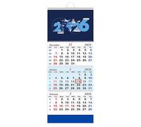 Riaisttd Calendario 2026, organizer 3 mesi per la casa, calendario da parete verticale da appendere, per l'uso in casa, studio, soggiorno, camera da letto e studio d'arte