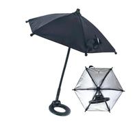 Riaisttd Cell Phone Umbrella, Magnetic Smartphone Sunshade, Portatile Adjustable Mini Ombrellone, 80 g, con protezione UV flessibile Mount Ideal for Outdoor Work, Travel, Beach, Vacation, Summer Use