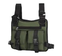 Riaisttd Concealed Carry Bag, Running Vest, Lightweight Backpack, Adjustable Secure Fit Design, 9.84 Inches, Ideal for Commuting, Travel, Camping, Cycling, Fitness, Work, Everyday Sports Use, verde