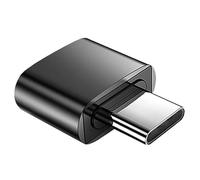 Riaisttd Convertitore di tipo C, adattatore USB da tipo C maschio a USB femmina, buon trasferimento dati di dissipazione del calore per attività all'aperto, pendolari quotidiani